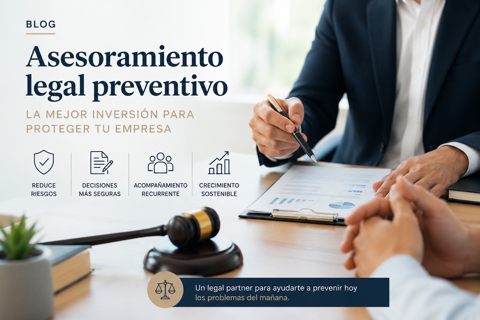 Asesoramiento legal preventivo para empresas: la mejor inversión para reducir riesgos y garantizar el crecimiento empresarial